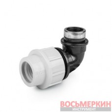 Колено для труб PE, 25мм, PN16, с внутренней резбой 1/2 DSRA16K25F12 Bradas
