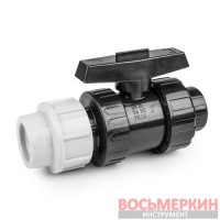 Кран для труб PE, 50мм, PN16, с внутренней резбой 6/4 DSRA16V50F64 Bradas