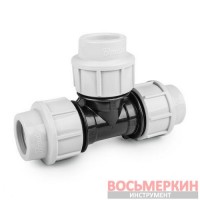 Тройник для труб PE, 50мм, PN16 DSRA16T50 Bradas