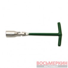 Ключ свечной 16мм длинный с карданом L400 Дело Техники (Москва) СВ16ДТКАРД400