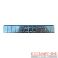 Груз клеящийся низкий голубая лента 12х5г металл с фингерлифтом Tiptopol