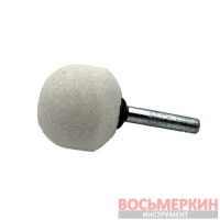 Шлифовальный шарик диаметр 30 мм хвостовик 6 мм Winner