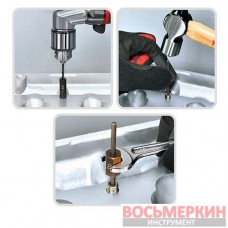 Набор экстракторов сверл и направляющих для извлечения сломанных резьбовых винтов 25 ед JGEW2501 Toptul