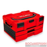 Ящик для инструмента модульный 3 секции 456x372x250 мм пластик TBCE0202 Toptul